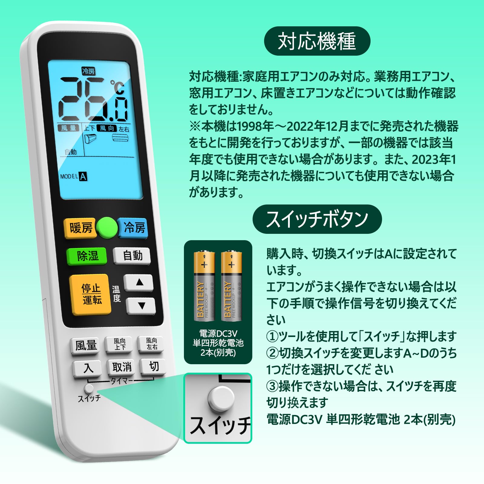 Amazon.co.jp: エアコンリモコン CRC-AC23DK for ダイキン ダイキン
